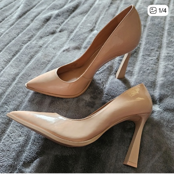 Giani Bini Shoes - Giani Bini Women's Patent Pointed-Toe Pumps in Nude Pink